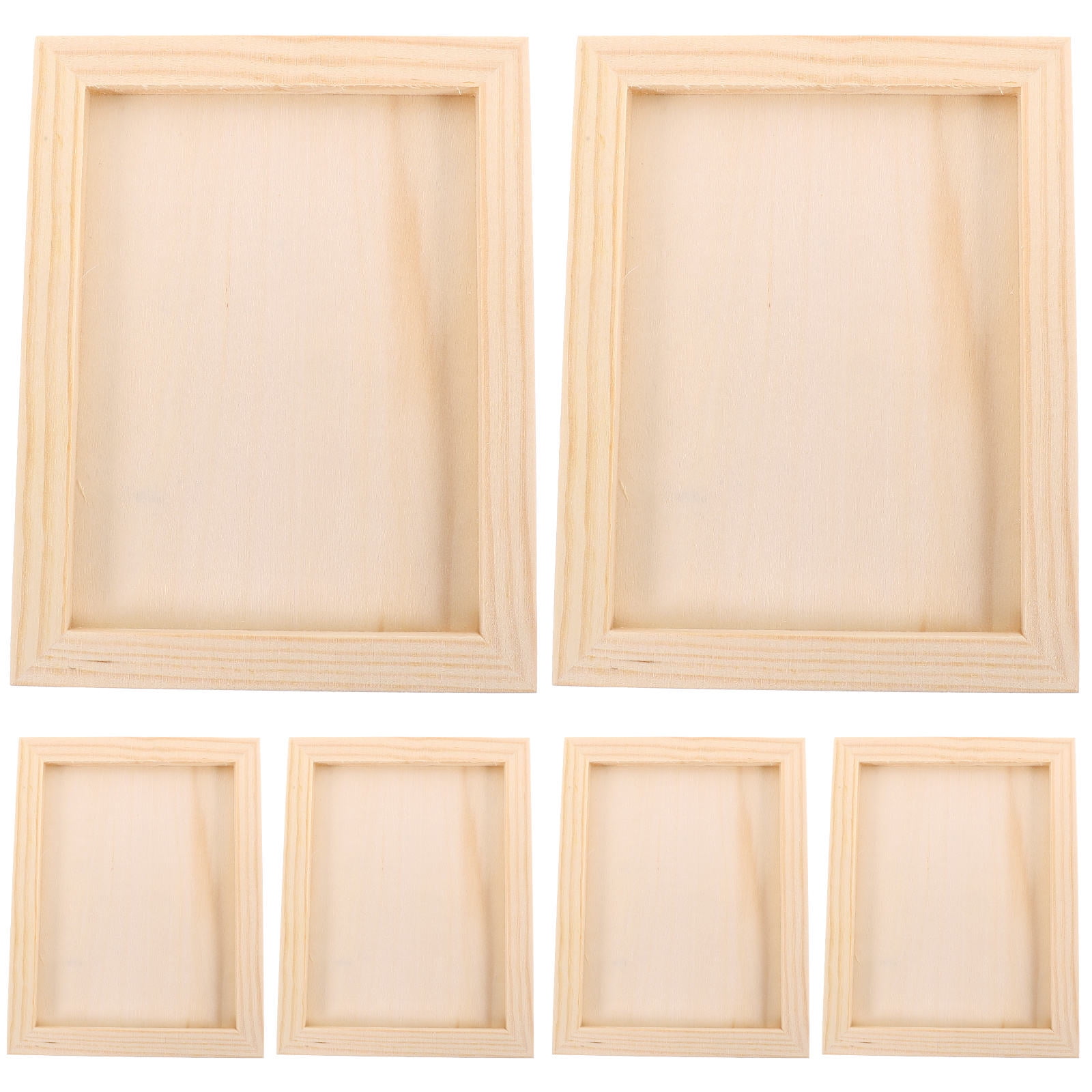 Wood Pitcher Frame DEEPCRAFF Beige Natural Wood 14x18cm Wooden Picture Frames for Crafts 6 ...