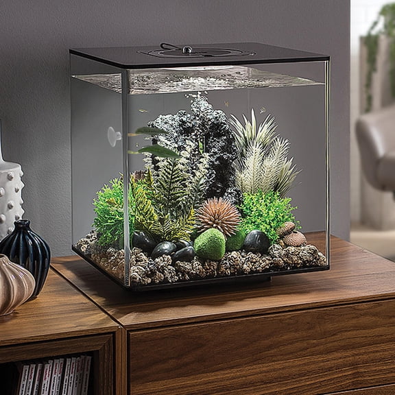 DEEPCRAFF Plastic Betta Fish Leaf Hammock for Resting Nesting and Tank Decoration