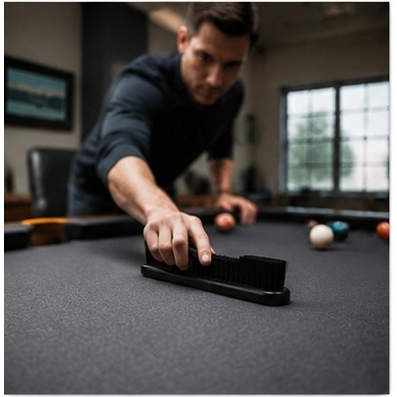 DEEPCRAFF Billiards Accessories Black Pool Table Brush for Felt Durable Tool for Club and Home Use