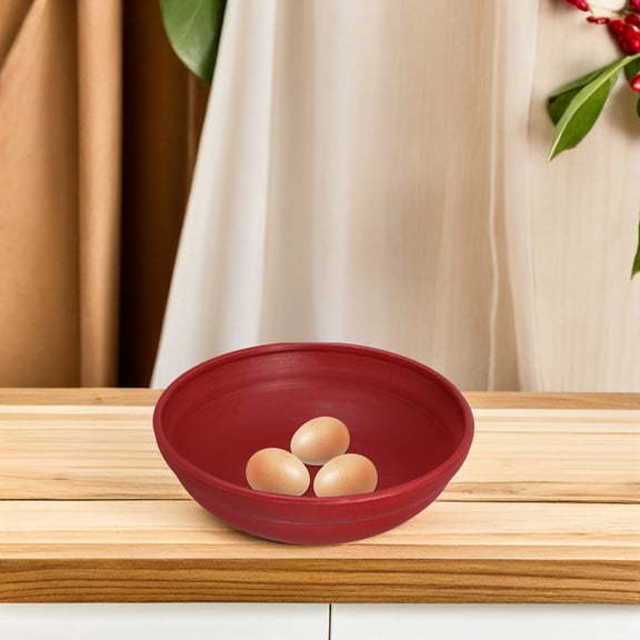 DEEPCRAFF Comfortable Dark Red Plastic Pigeon Hatching Nest for Storage, Durable