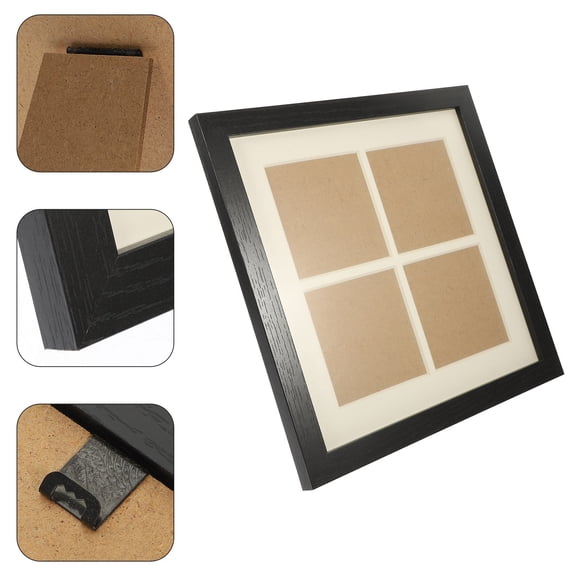 DEEPCRAFF Black 10x10 Painting Frame for Canvas and Oil Artwork with Smooth Finish and Elegant Design