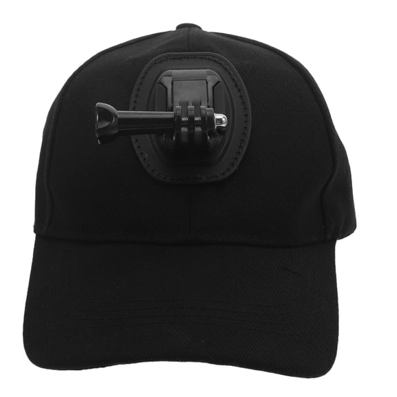 DEEPCRAFF Black Baseball Cap Camera Mount with Quick Release Buckle for Running Biking and Fishing