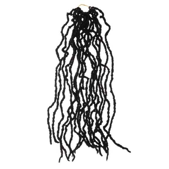 DEEPCRAFF Synthetic Black Dreadlocks Crochet Hair Extensions for Stylish Daily Use and Party Hairstyles