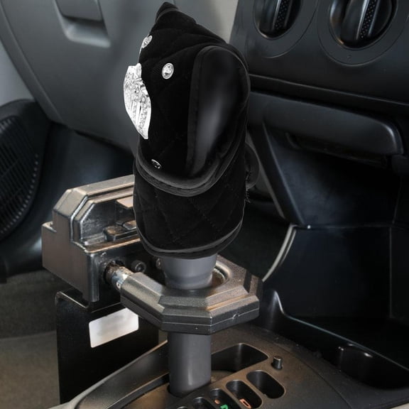 DEEPCRAFF Universal Shift Boot Cover Black Easy Install Car Gear Handle Sleeve