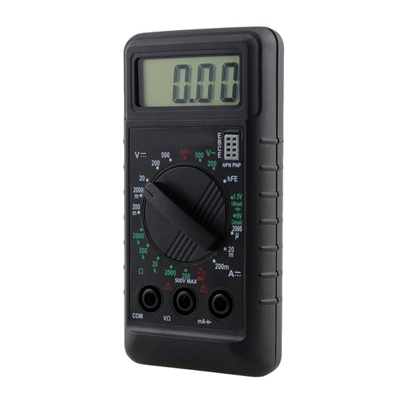DEEPCRAFF Digital Multimeter Black Portable for Measuring Voltage Current Resistance with Battery Test Function