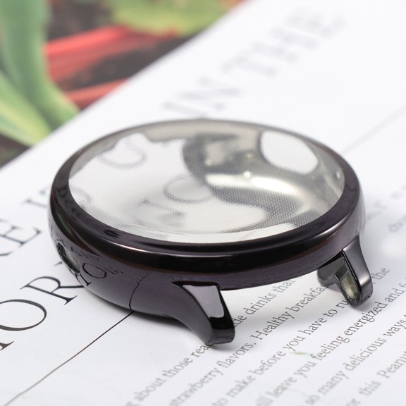 DEEPCRAFF Black Electroplated Smartwatch Case Cover with Precise Cutouts