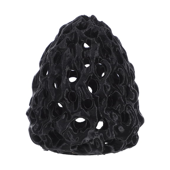 DEEPCRAFF Black Fish Aquarium Decor Shrimp and Betta Fish Hiding Cave with Tunnel