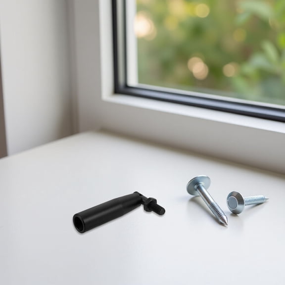 DEEPCRAFF Black Foldable Trailer Jack Handle with Reinforced Metal and Non Slip Surface Grip