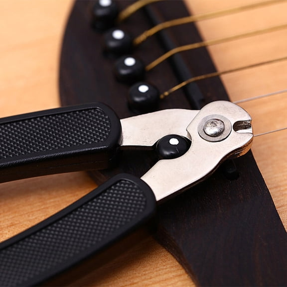 DEEPCRAFF Black Guitar String Winder with Peg Puller - Multi-Functional Tool for Easy String Instrument Maintenance and Repair