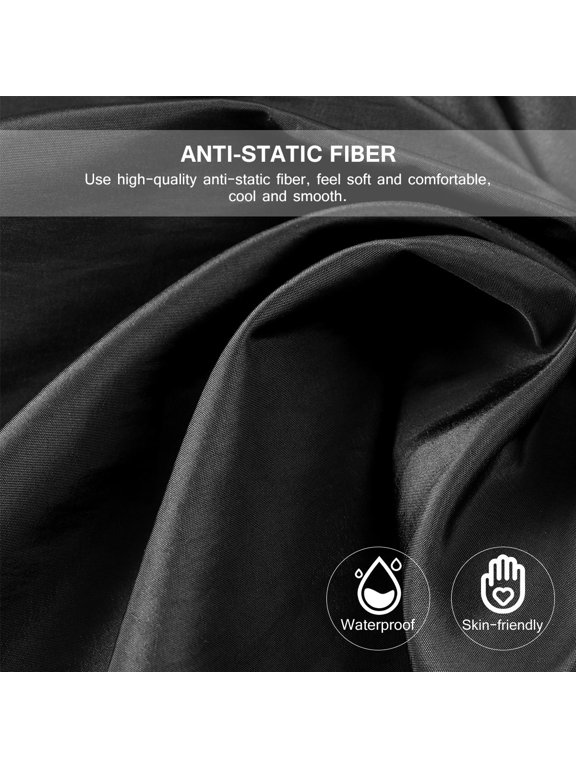 Black Hairdressing Cloth, Large, Breathable, Machine Washable, Stylish