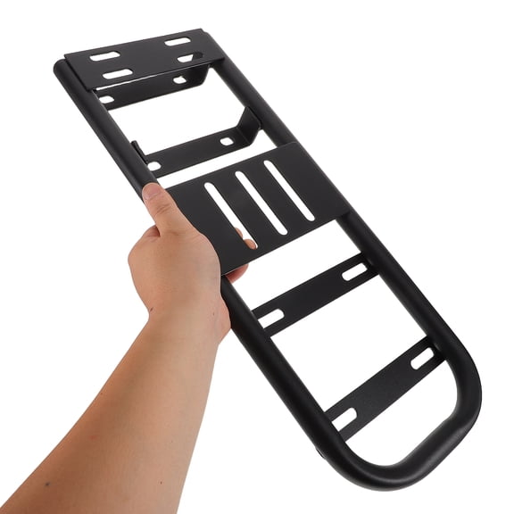 DEEPCRAFF Heavy Duty Black Rear Bike Rack for Electric Bikes Extended Cargo Carrier
