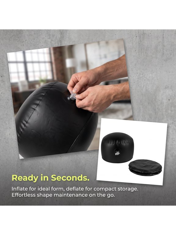 Inflatable Hat Shaper, Black PVC, Versatile for Adult Hats, Quick Inflation