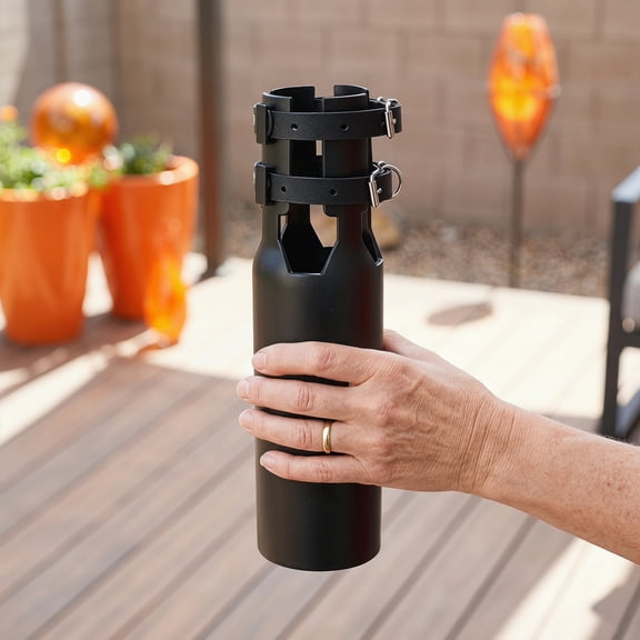 DEEPCRAFF Black Plastic Leaf Blower Nozzle Attachment for Enhanced Airflow and Efficient Leaf Removal