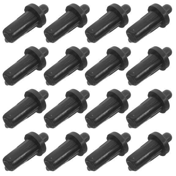 DEEPCRAFF Black Plastic Cabinet Door Dampers for Home Repair 24pcs Easy Installation Durable Design