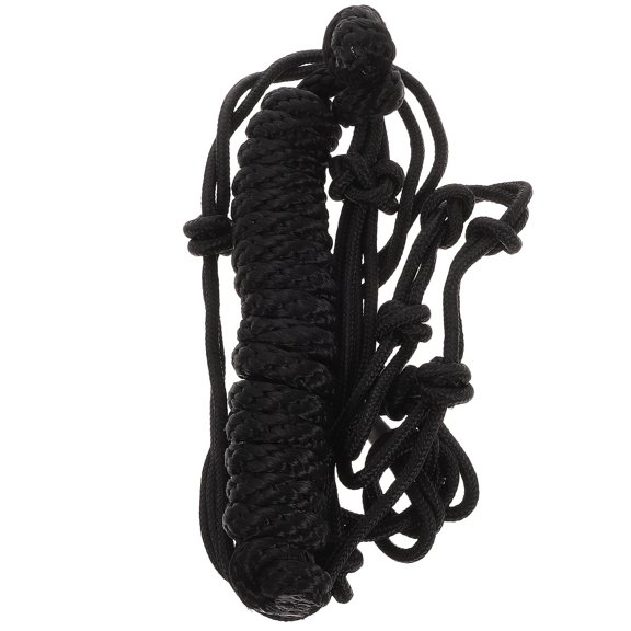 DEEPCRAFF Black Bitless Horse Halter Made with Wear Resistant Material for Protection and Training Use