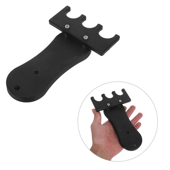 DEEPCRAFF Black Billiard Cue Rack Foldable Cue Stick Holder with Stable Support for Pool Table