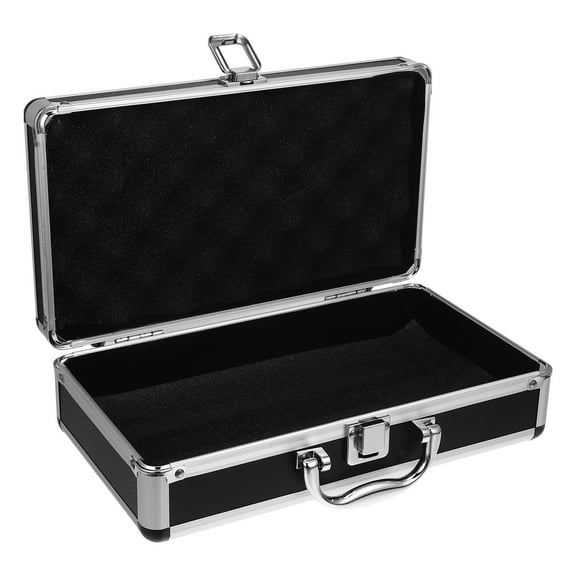 DEEPCRAFF Durable Metal Tool Container Tool Case Aluminum Alloy Black 1Pack