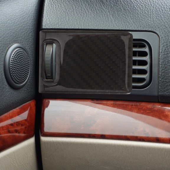 DEEPCRAFF Black Removable Car AC Vent Decals for Dashboard Air Outlet Trim, Easy to Apply and