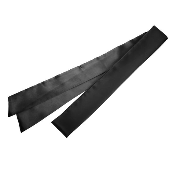 DEEPCRAFF Black Satin Sash Belt Soft Adjustable for Wedding and Special Events