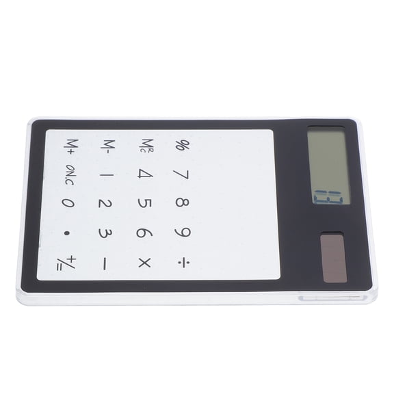 DEEPCRAFF Black Scientific Calculator Solar Powered with Transparent Touch Panel for Home and Office