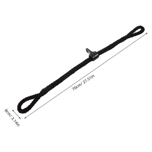DEEPCRAFF Heavy Duty Black Tricep Rope Pull Down Attachment for Gym Cable Machines