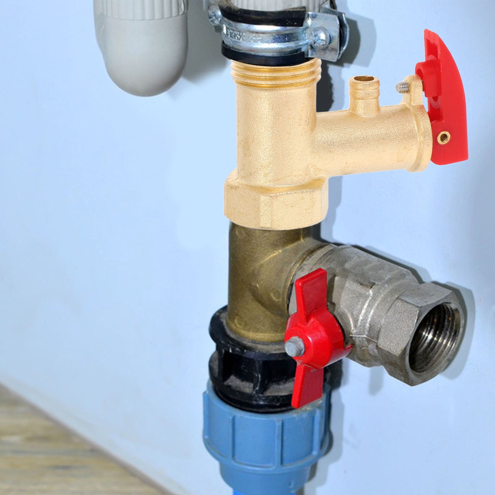 DEEPCRAFF Brass Water Heater Pressure Regulating Valve for Boiler ...