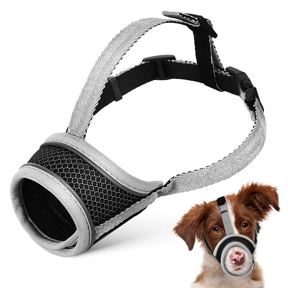 DEEPCRAFF Adjustable Plated Breathable Dog Muzzle Basket for Effective Barking and Biting Control