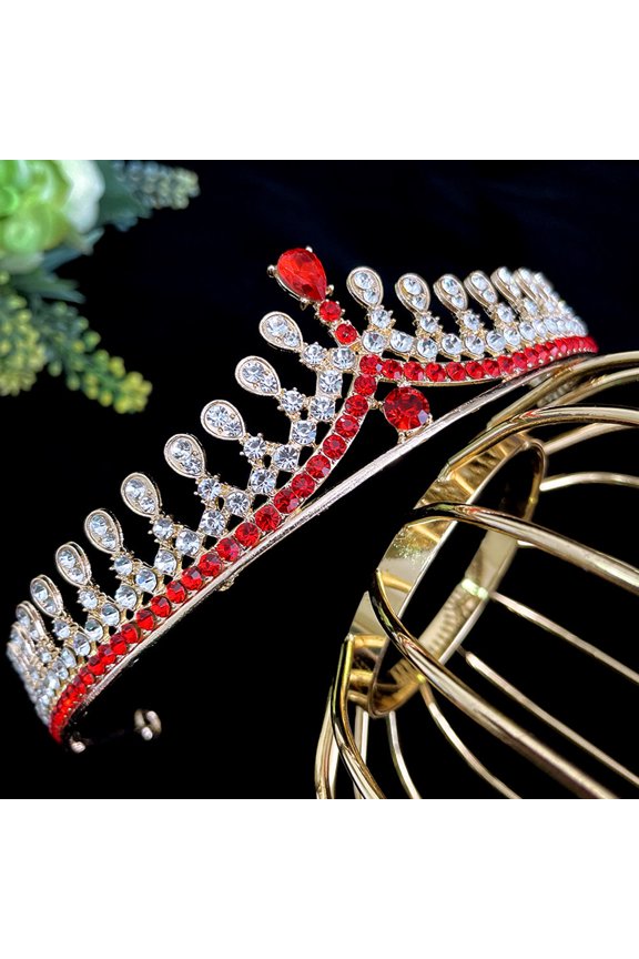Bridal Accessories Crown Rhinestone Decorative Hair Accessory for Women 1Set