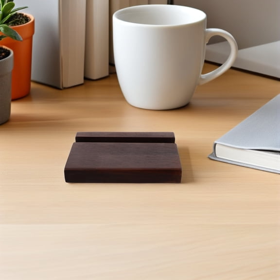 DEEPCRAFF Portable Wooden Phone Stand for Home Desk with Elegant Polished Edges