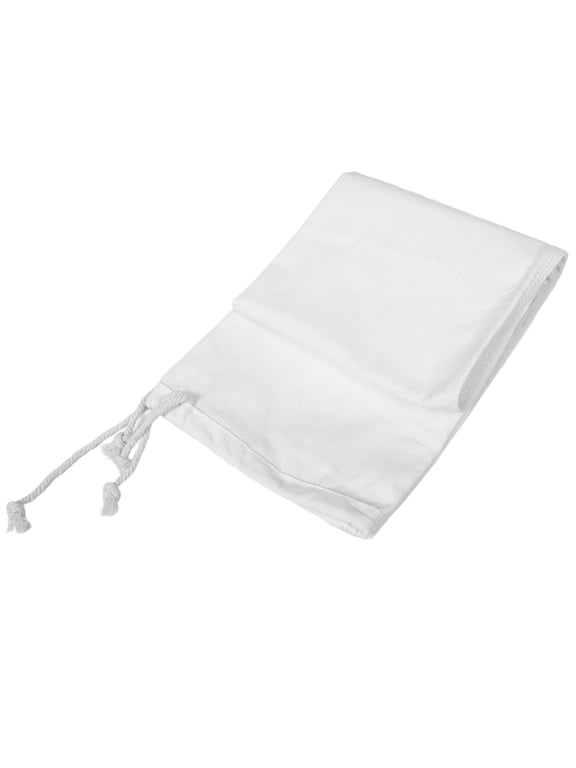 Canvas Muslin Drawstring Bag Beige Reusable Cotton Storage Pouch for Grinding and Milling