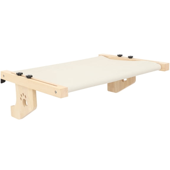 DEEPCRAFF Window Cat Hammock Wooden for Indoor Cats Reliable and Practical