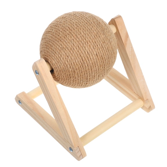 DEEPCRAFF Cat Claw Scratchers Preventing Furniture Damage Khaki Wood 1Set