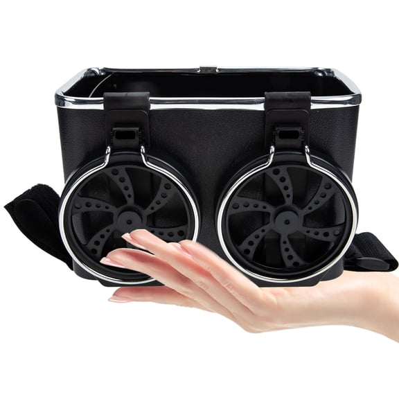 DEEPCRAFF Center Console Storage Box with Adjustable Cup Holder and Space Saving Design