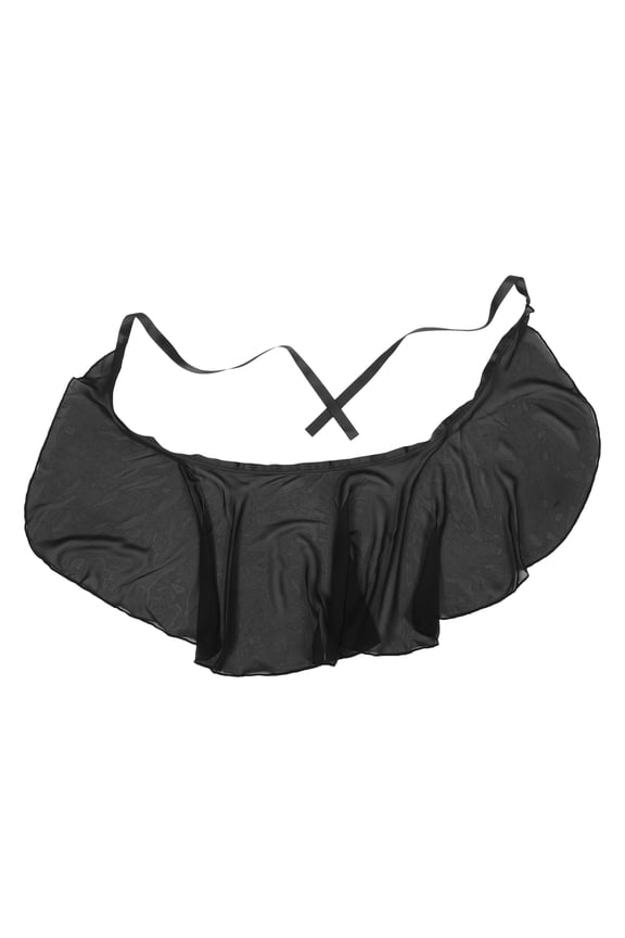 Black Chiffon Ballet Skirt Comfortable Dancewear for Women Stylish and Lightweight Performance Costume