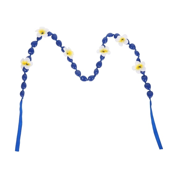DEEPCRAFF Class of 2026 Graduation Beaded Flower Lei Necklace with Plumeria for Party Celebration and