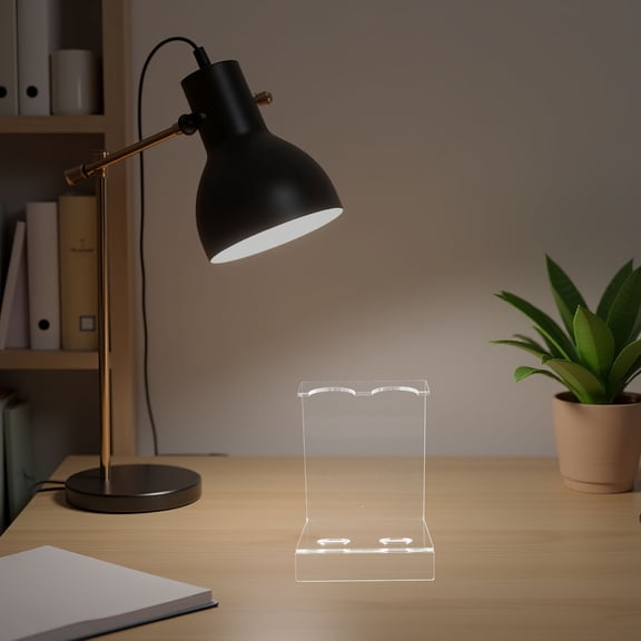 DEEPCRAFF Clear Acrylic Desktop Mic Stand Mount with Stable Support for Podcast and Dj Microphone