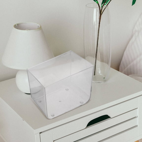 DEEPCRAFF Clear Small Betta Fish Tank Multi Function Cube Aquarium for Office Dorm and Household Decor