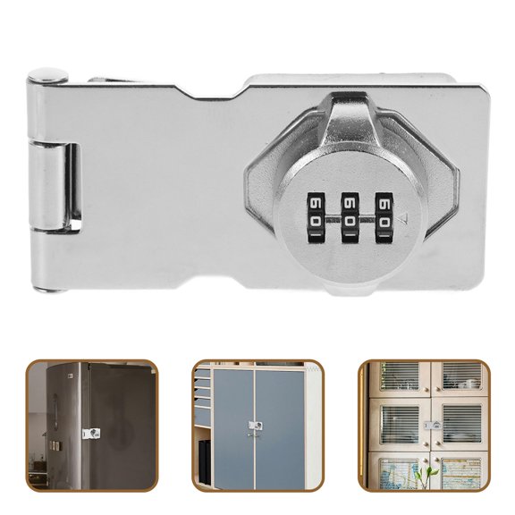 DEEPCRAFF Combination Lock for Furniture Privacy Protection 1Set 11.8X2.0X1.2In