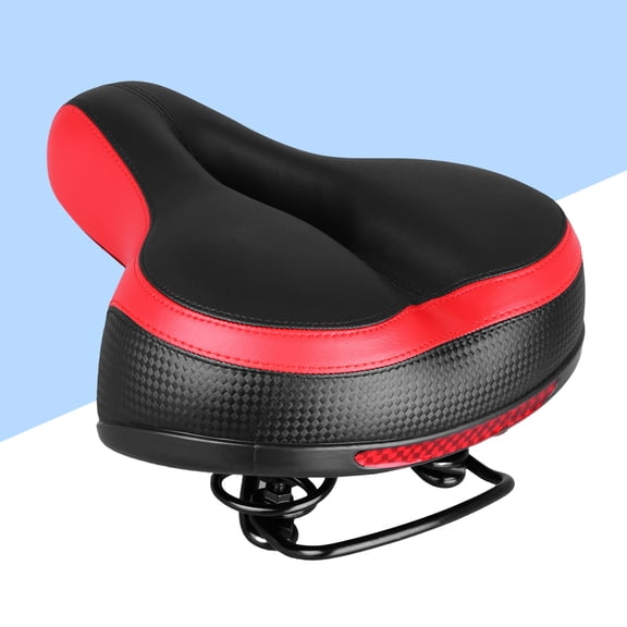 DEEPCRAFF Lightweight Red Bike Cushion with Spring Suspension for Mountain and Road Bikes
