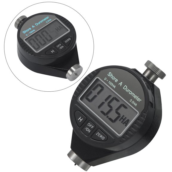 DEEPCRAFF Compact Black Digital Hardness Tester Shore A for Measuring Rubber Plastic and Wax