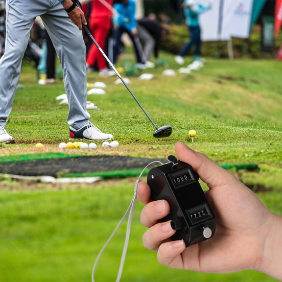 DEEPCRAFF Black Handheld Mechanical Score Counter with Dual Counting Function for Sports Events