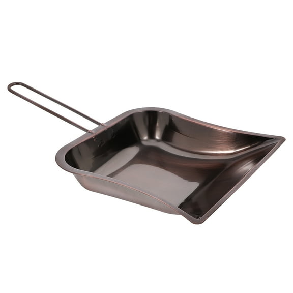 DEEPCRAFF Compact Metal Dustpan with Extended Handle for Office and Table Cleanup