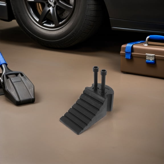 DEEPCRAFF Heavy Duty Rubber Wheel Chocks for Car Parking and Garage Use