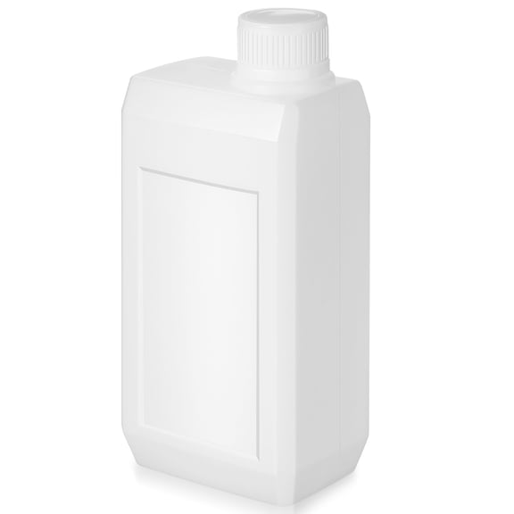DEEPCRAFF Compact White Hdpe Oil Container Plastic Bottle with Lid for Oil and Liquid Storage