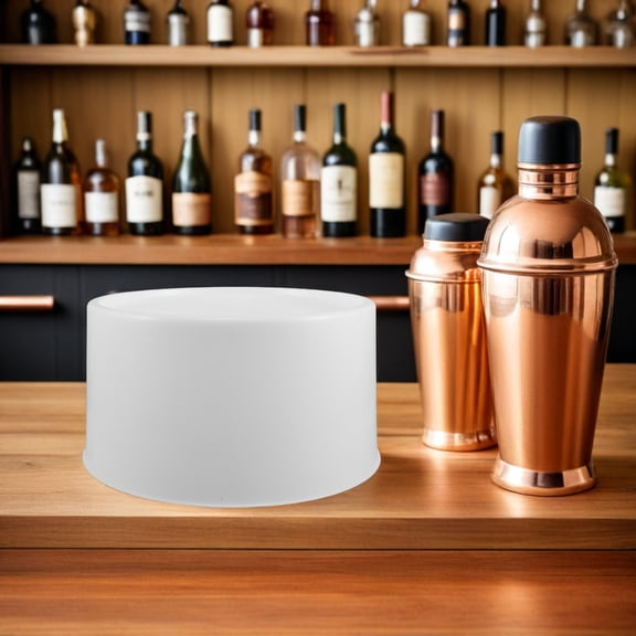 DEEPCRAFF White Countertop Drink Dispenser Stand Base with Minimalist Design for Space Saving and Kitchen Organization