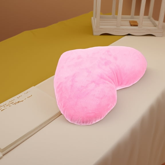 DEEPCRAFF Heart Shaped Plush Pillow Soft Throw Cushion for Sofa Bed Decorative Home Comfort