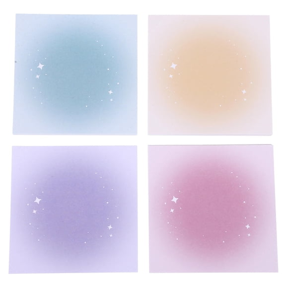 DEEPCRAFF Thick Paper Memo Pads for Students and Office with Assorted Colors and Nonstick Feature