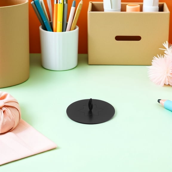 DEEPCRAFF Decorative Black Metal Candle Lid for Scented Jar Candles Preventing Dust and Tunneling