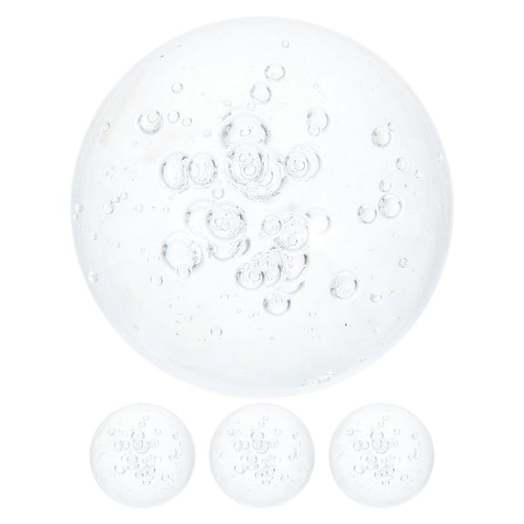 DEEPCRAFF Decorative Crystal Globe 1.6 Inch 4pcs Bubble Glass Ball for Home