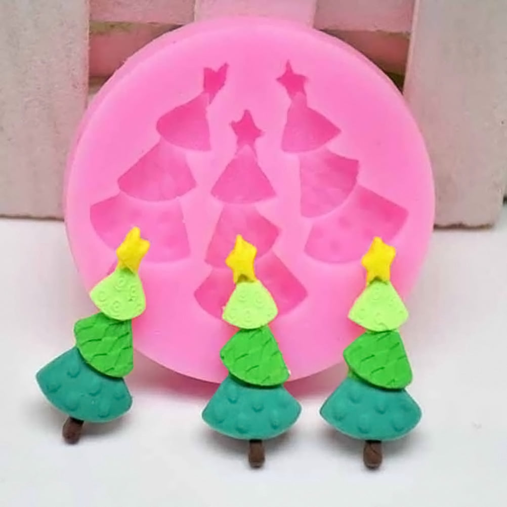 DEEPCRAFF Deepcraff Silicone Cake Mold Christmas Tree Shape for Baking ...